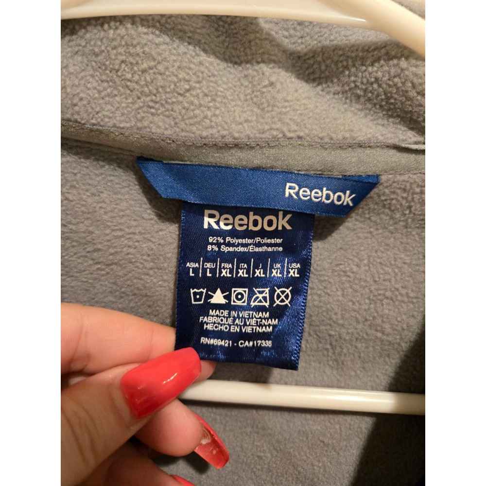 Men's Reebok Black Grey Performance Jacket XL - Picture 5 of 7